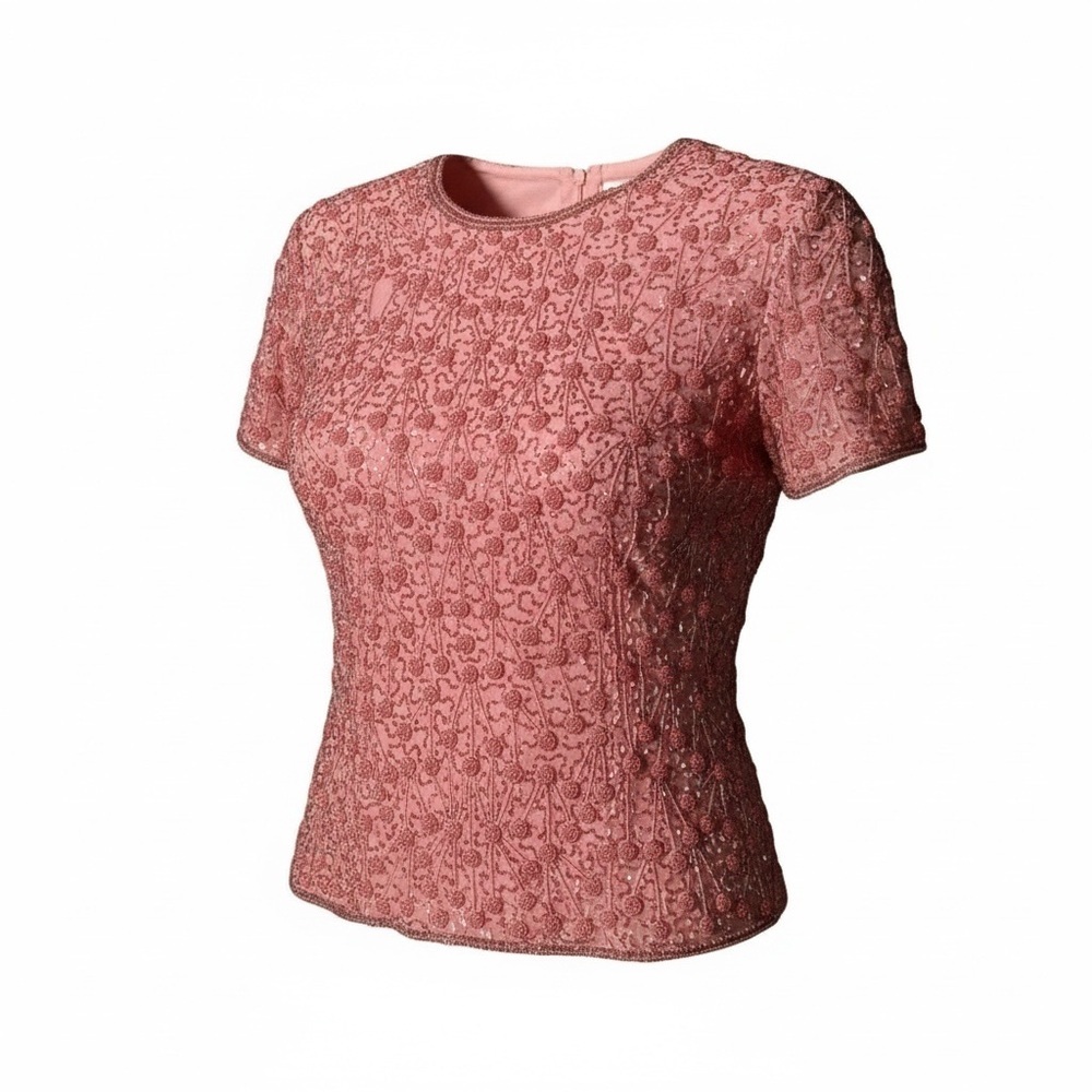 🔻Adrianna Papell Occasions 100% Silk Beaded Top